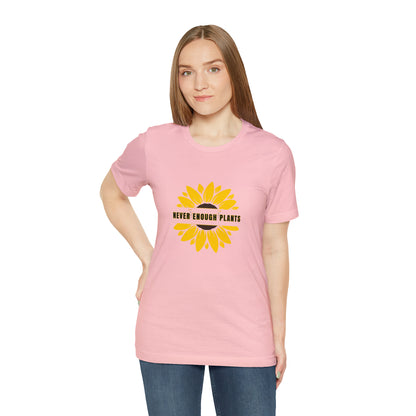 Nature, Plants, Flowers, Garden, Never Enough Plants, Sunflowers- Adult, Regular Fit, Soft Cotton, T-shirt
