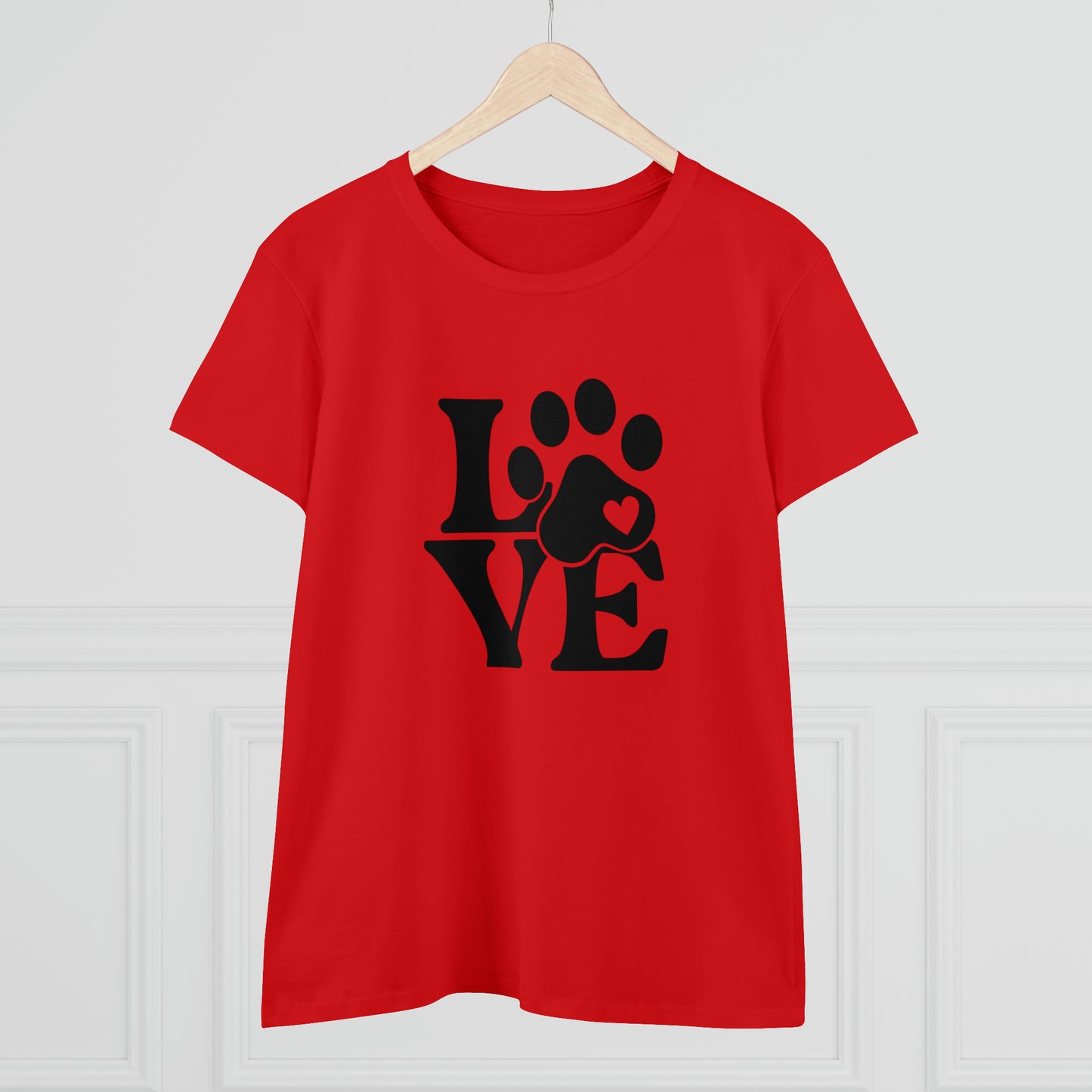 Love, Dog, Animals, Words- Adult, Semi-fitted, T-shirt