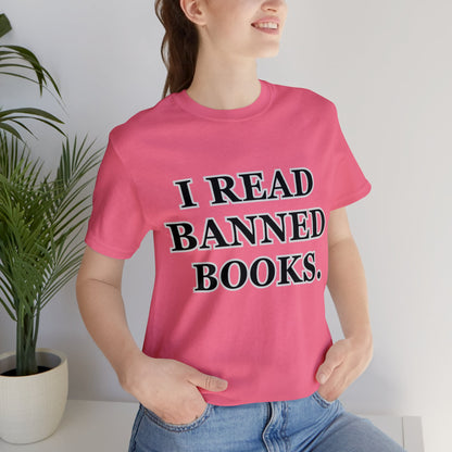 Reading, I Read Banned Books, Things, Books- Adult, Regular Fit, Soft Cotton, Full Size Image T-Shirt