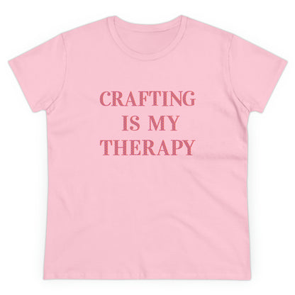 Crafting Is My Therapy- Adult, Semi-fitted, T-shirt