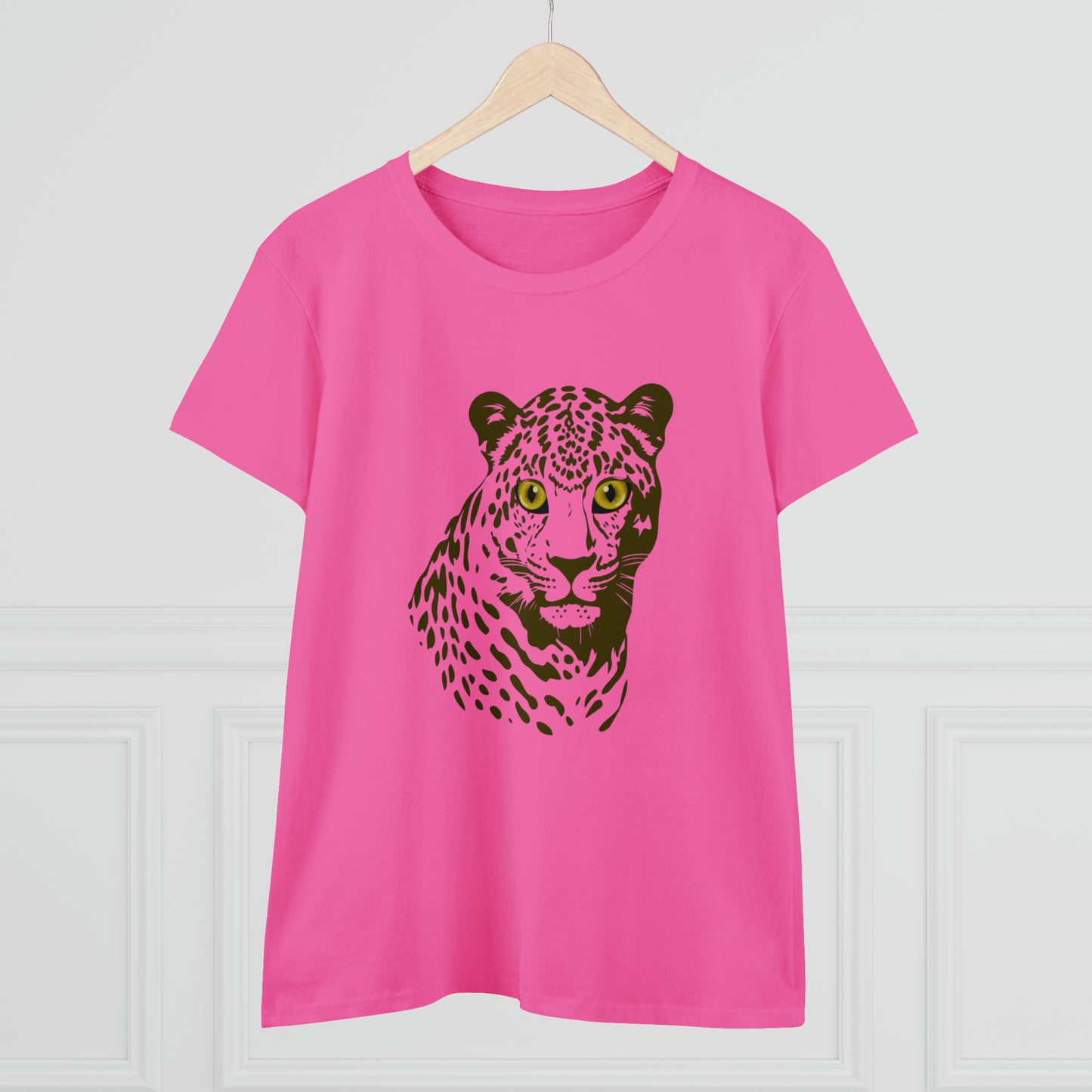 Animals, Big Cats, Leopard, Cheetah, Nature- Adult, Semi-fitted T-shirt