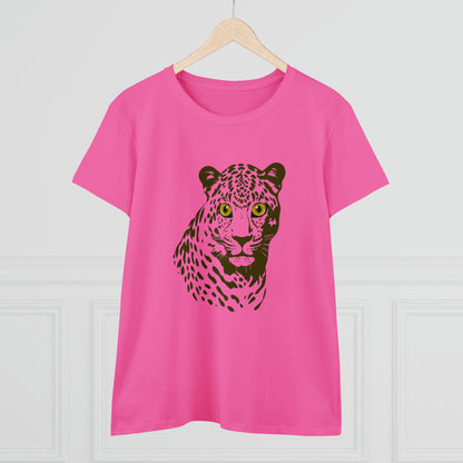 Animals, Big Cats, Leopard, Cheetah, Nature- Adult, Semi-fitted T-shirt