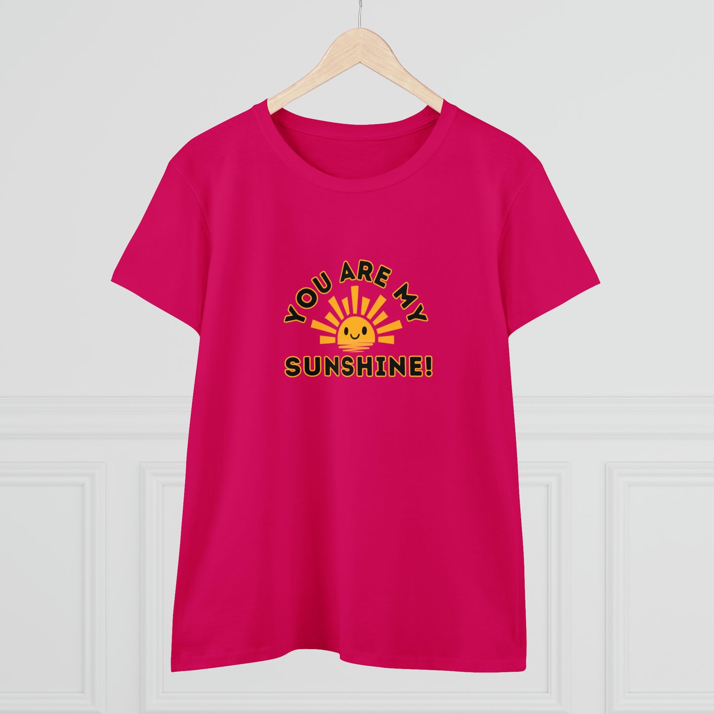 Positive, You Are My Sunshine, Happiness- Adult, Semi-fitted, Smaller Size Image, T-shirt