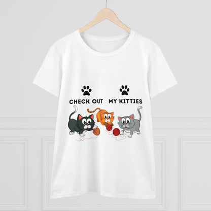Kitty Cat T-Shirt / Check Out My Kitties Shirt / Unisex Jersey Short Sleeve Tee / Humorous Pet Clothes