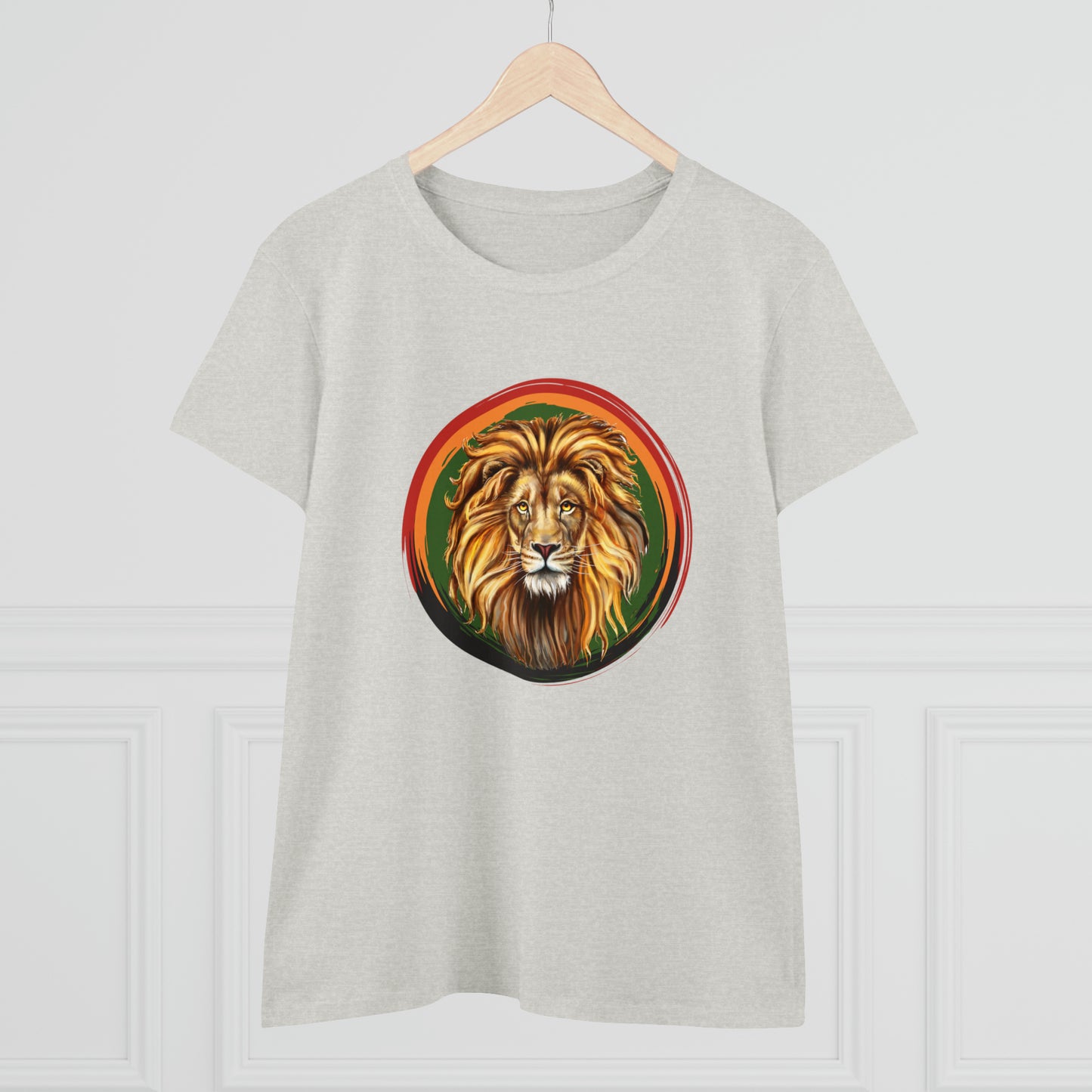 Lion, Animals, Felines (Wild Cats), Nature- Adult, Semi-fitted T-shirt