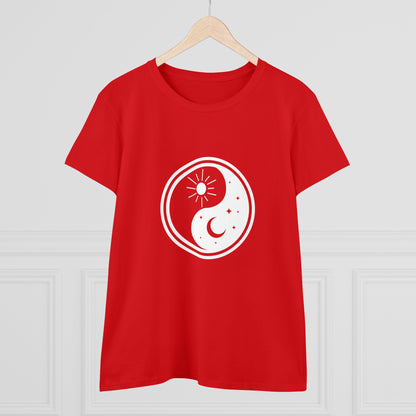 Symbol, Ying Yang, Sun and Moon - Adult, Semi-fitted, T-shirt