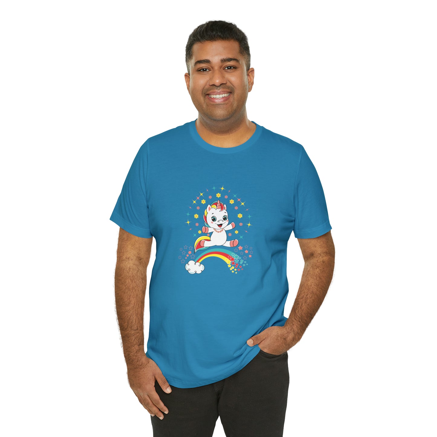 Fantasy, Unicorn, Positive, Things, Rainbow- Adult, Regular Fit, Soft Cotton, T-shirt