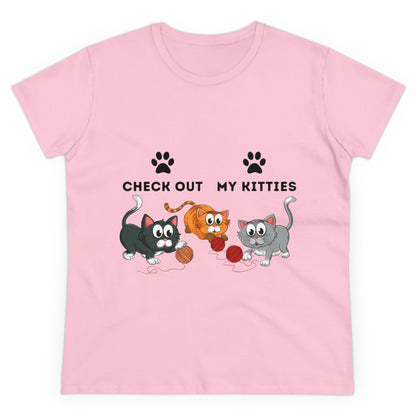 Kitty Cat T-Shirt / Check Out My Kitties Shirt / Unisex Jersey Short Sleeve Tee / Humorous Pet Clothes
