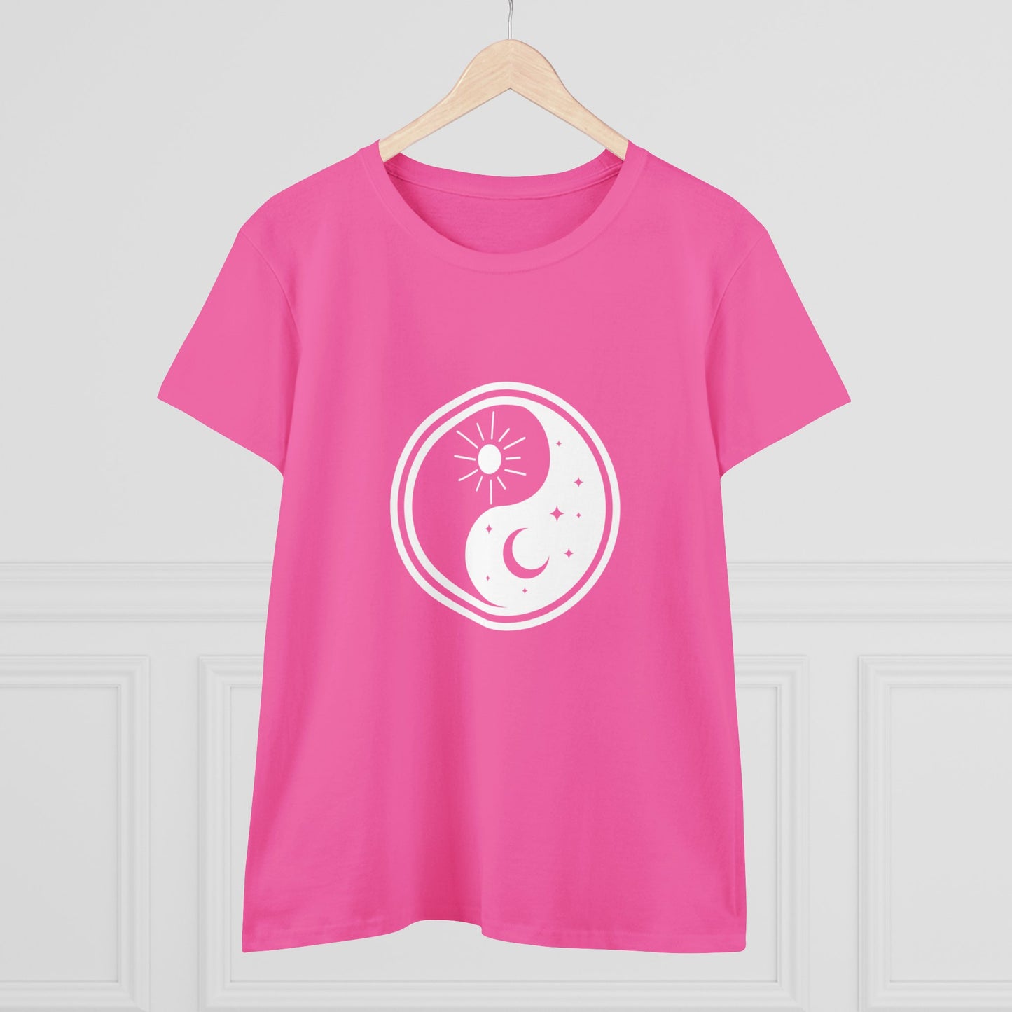 Symbol, Ying Yang, Sun and Moon - Adult, Semi-fitted, T-shirt