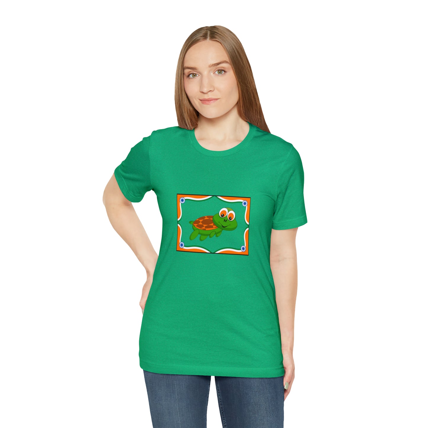 Turtle Swimming, Animals, Sports, Swimming- Adult, Regular Fit, Soft Cotton, T-shirt