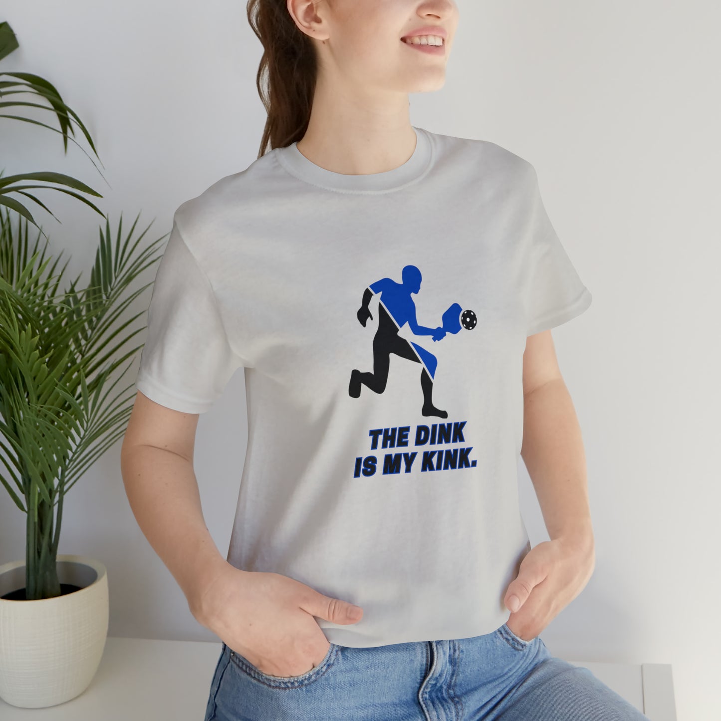 Pickleball Sports, The Dink Is My Kink- Adult, Regular Fit, Soft Cotton, Smaller Size Image, T-shirt