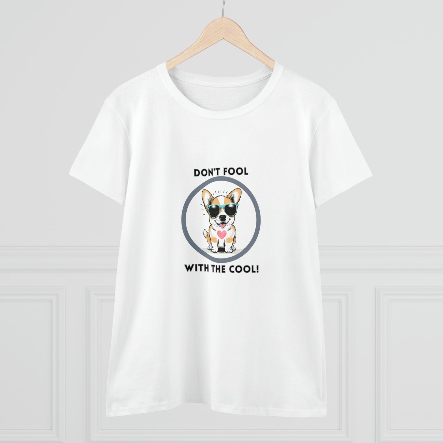 Dog, Don't Fool With The Cool Animal- Adult, Semi-fitted, T-shirt
