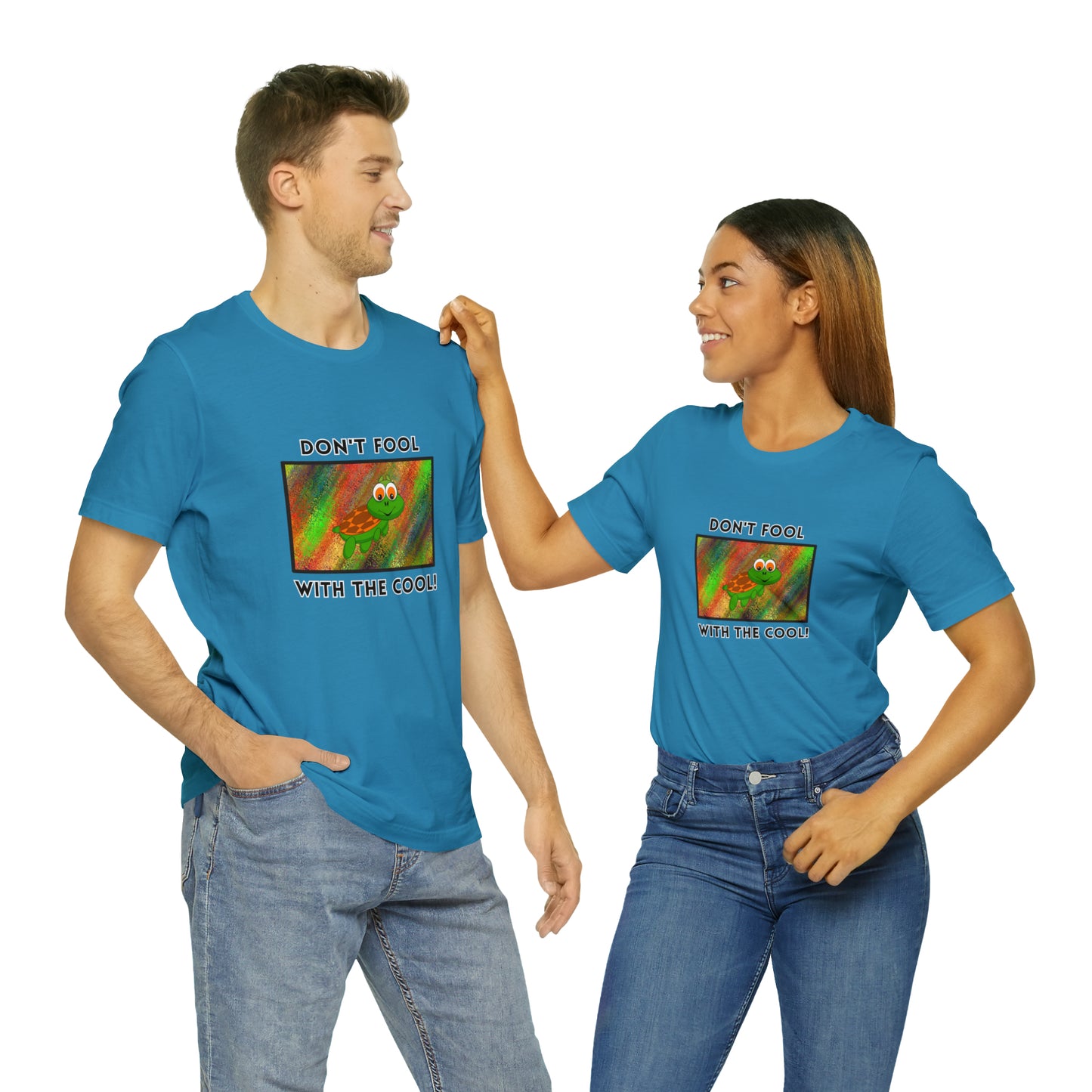 Turtle, Don't Fool With The Cool- Adult, Regular Fit, Soft Cotton, T-shirt