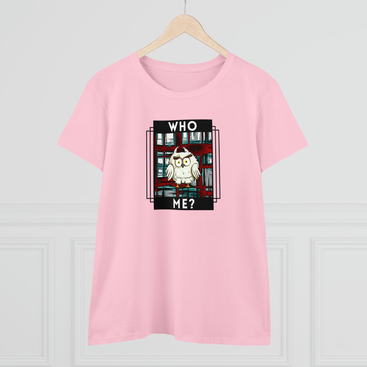 Bird, Who Me? Owl- Adult, Semi-fitted, T-shirt