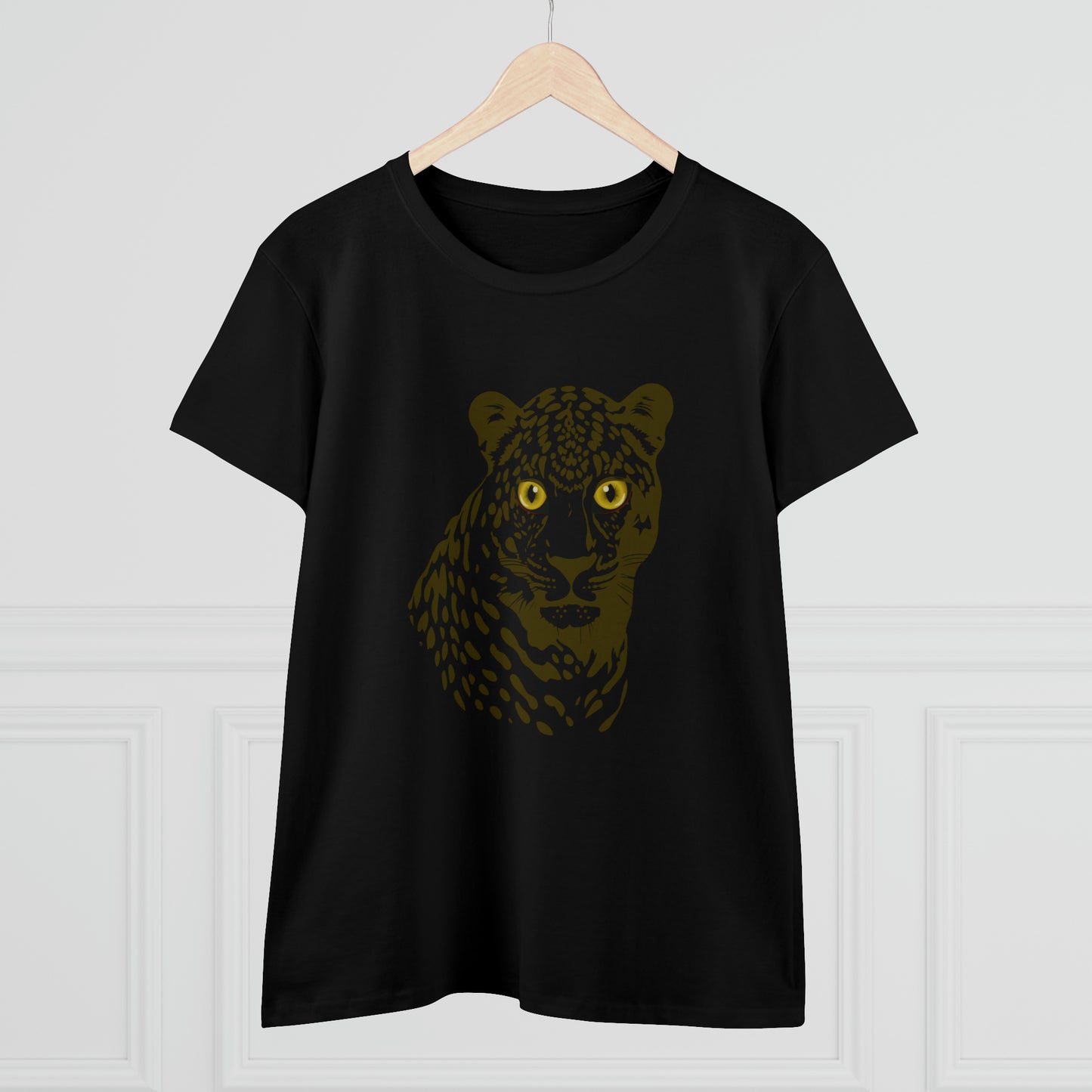 Animals, Big Cats, Leopard, Cheetah, Nature- Adult, Semi-fitted T-shirt