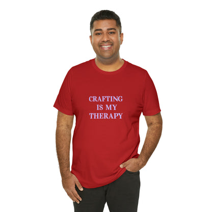 Hobby, Crafting Is My Therapy- Adult, Regular Fit, Smaller Size Image, Soft Cotton, T-shirt