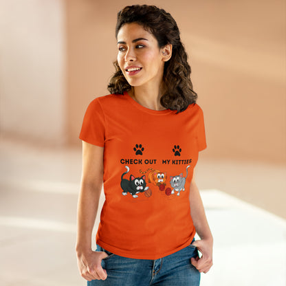 Kitty Cat T-Shirt / Check Out My Kitties Shirt / Unisex Jersey Short Sleeve Tee / Humorous Pet Clothes