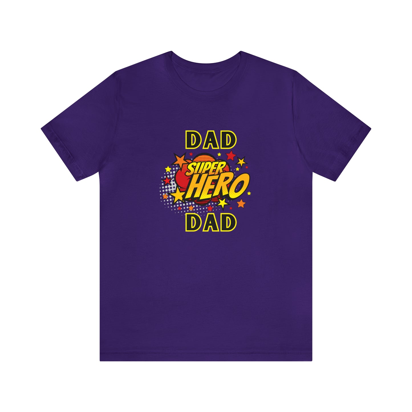 Family, Dad, Superhero, Positive- Adult, Regular Fit, Soft Cotton, T-shirt