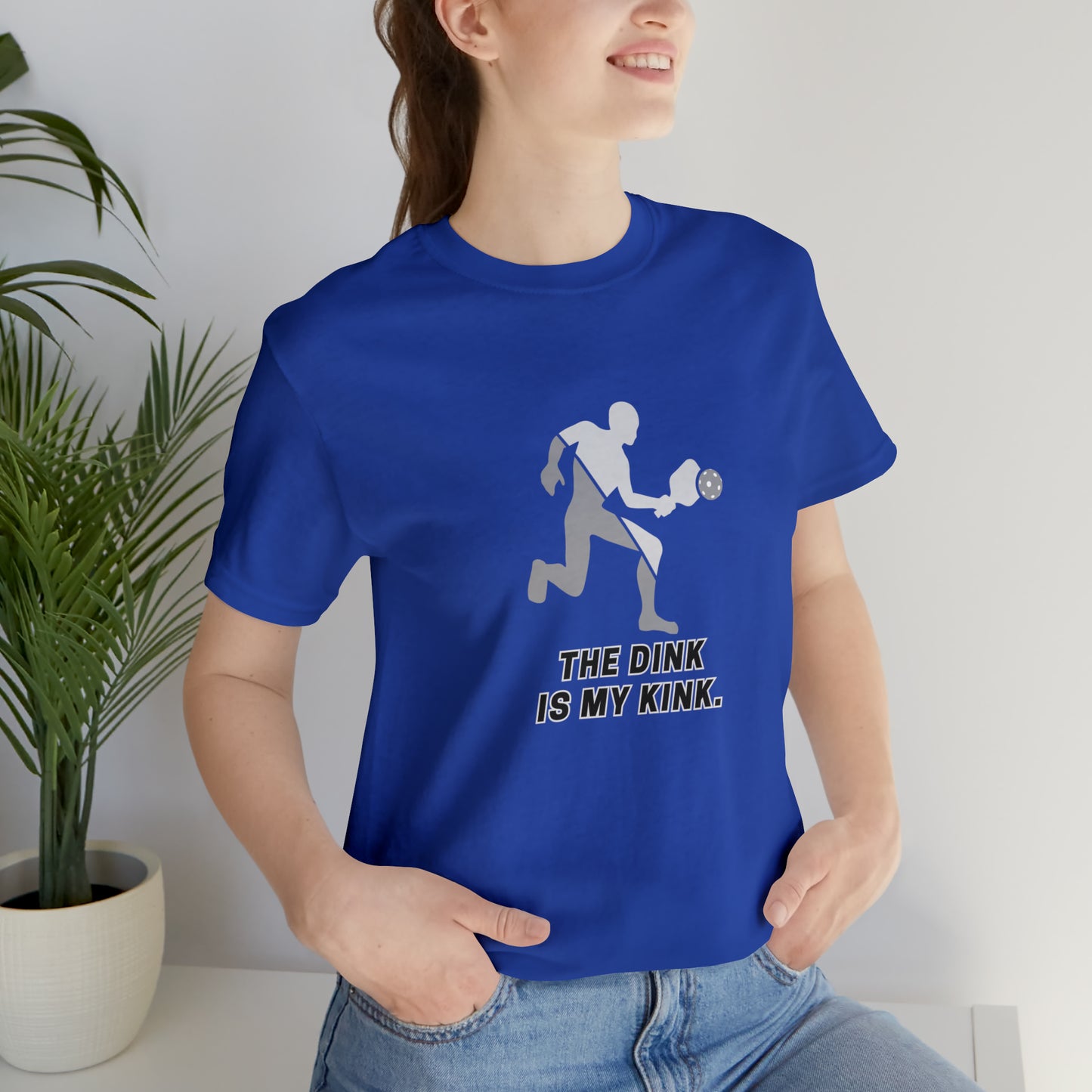 Pickleball Sports, The Dink Is My Kink- Adult, Regular Fit, Soft Cotton, Smaller Size Image, T-shirt