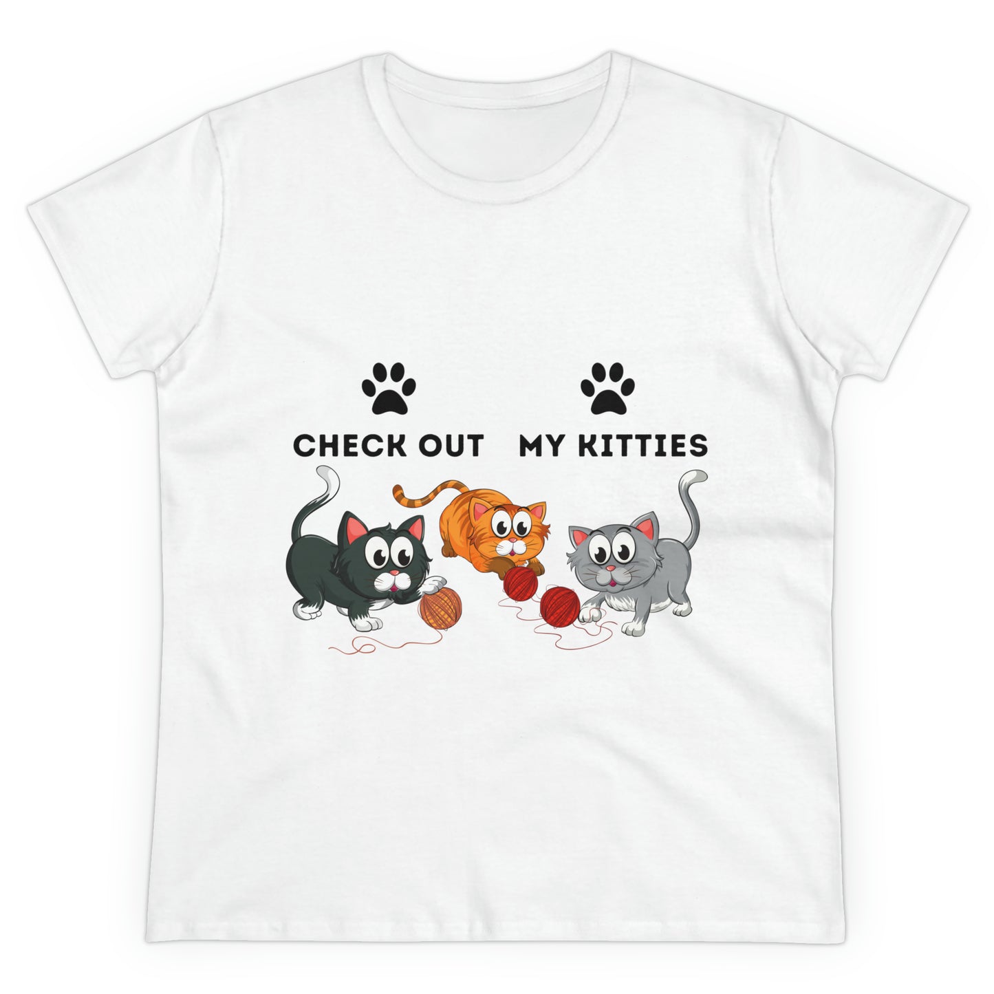 Kitty Cat T-Shirt / Check Out My Kitties Shirt / Unisex Jersey Short Sleeve Tee / Humorous Pet Clothes