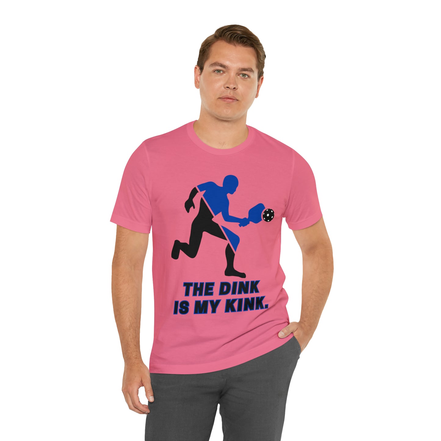 Pickleball Sports, The Dink Is My Kink- Adult, Regular Fit, Soft Cotton, Full Size Image, T-shirt