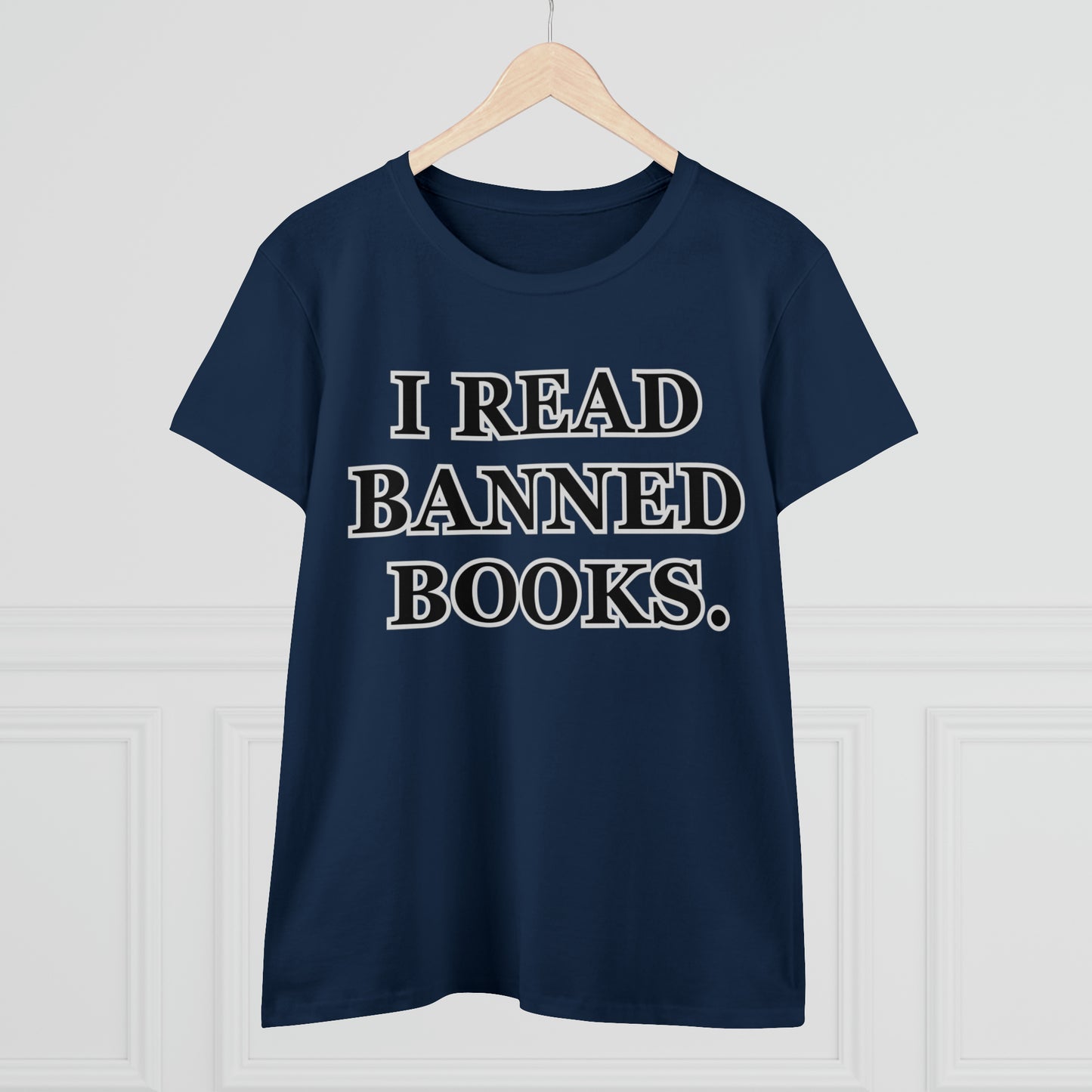 Reading, I Read Banned Books, Things, Books- Adult, Semi-fitted, Full Size Image, T-Shirt