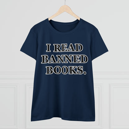 Reading, I Read Banned Books, Things, Books- Adult, Semi-fitted, Full Size Image, T-Shirt