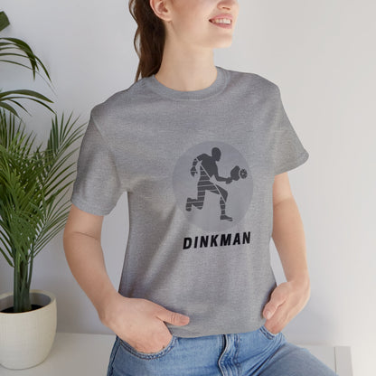Pickleball Sports, Dinkman- Adult, Regular Fit, Soft Cotton, Smaller Size Image T-shirt
