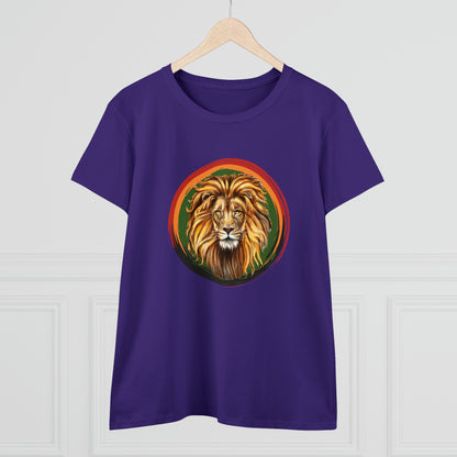 Lion, Animals, Felines (Wild Cats), Nature- Adult, Semi-fitted T-shirt
