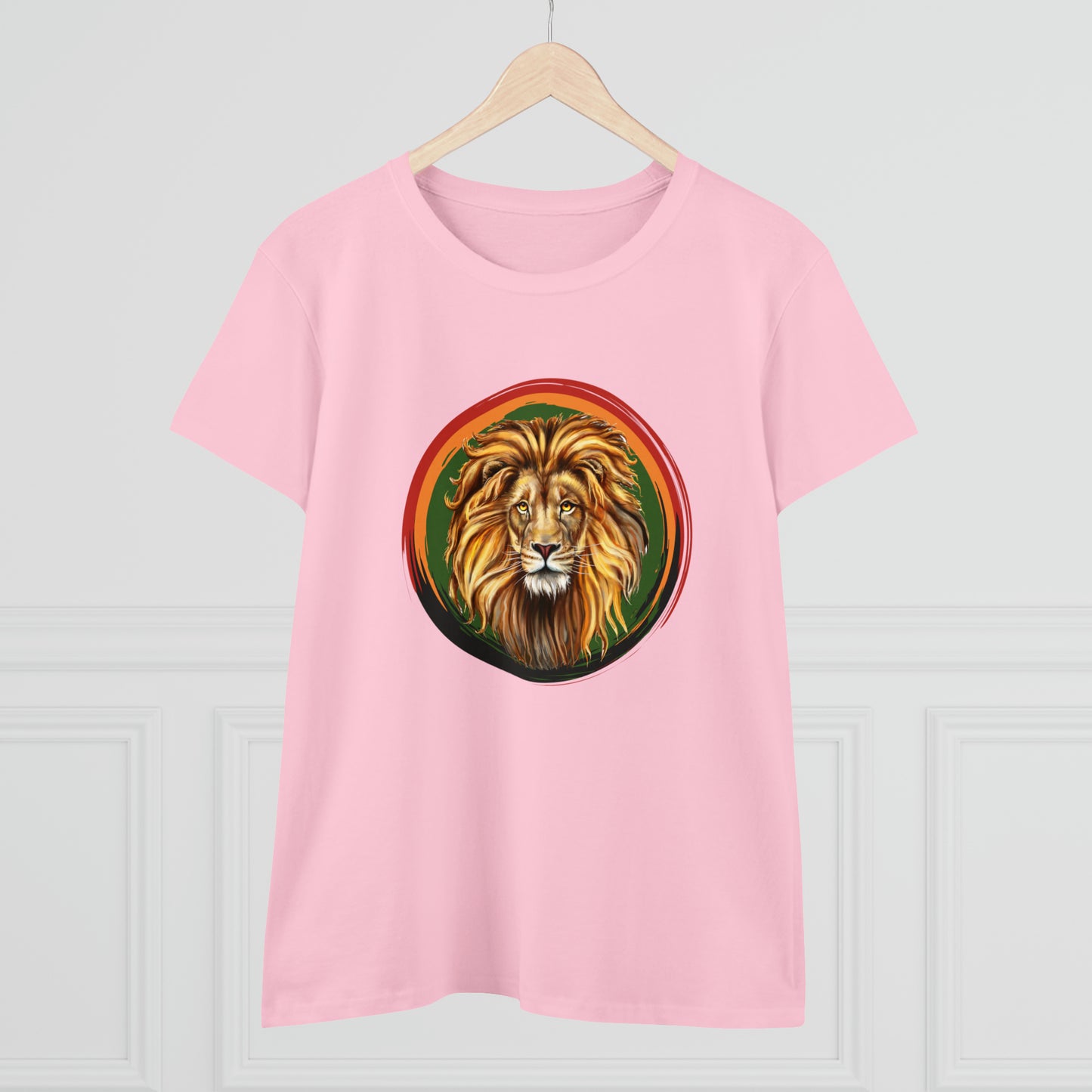 Lion, Animals, Felines (Wild Cats), Nature- Adult, Semi-fitted T-shirt