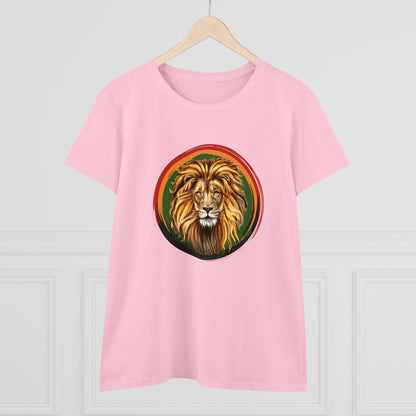 Lion, Animals, Felines (Wild Cats), Nature- Adult, Semi-fitted T-shirt