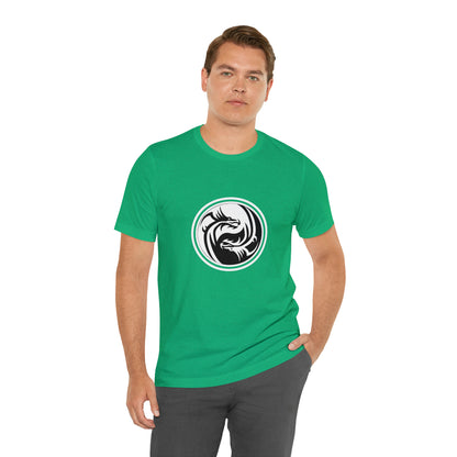 Symbol, Dragon, Ying Yang- Adult, Regular Fit, Soft Cotton, Smaller Size Image, T-shirt