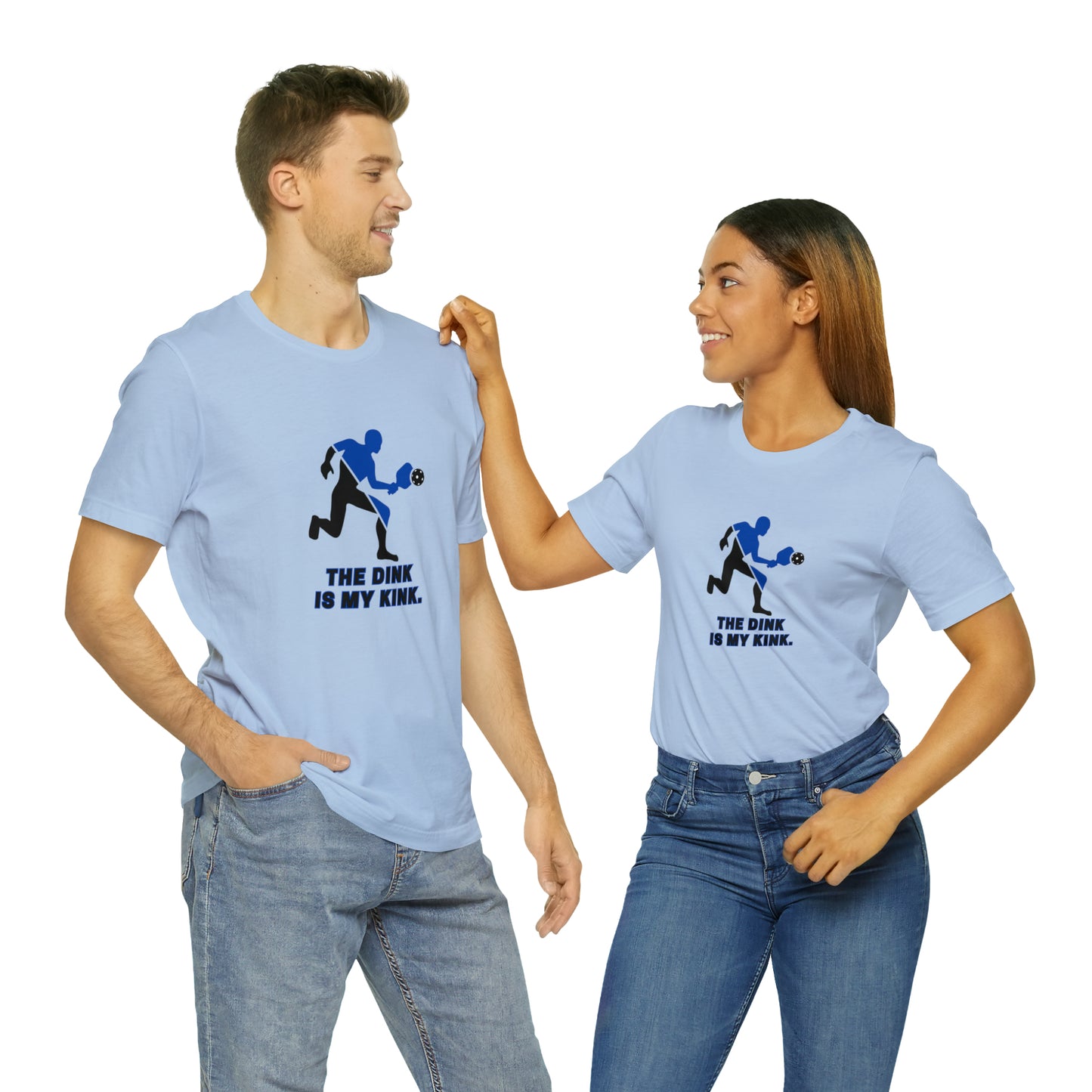 Pickleball Sports, The Dink Is My Kink- Adult, Regular Fit, Soft Cotton, Smaller Size Image, T-shirt
