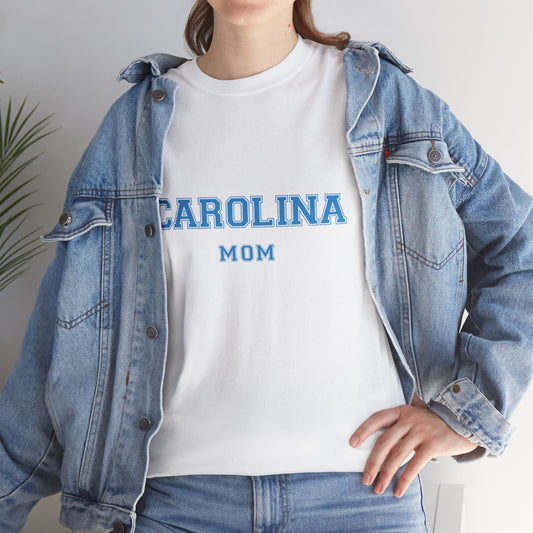 CAROLINA Mom, UNC parent shirt T-shirt-Unisex Heavy Cotton Tee
