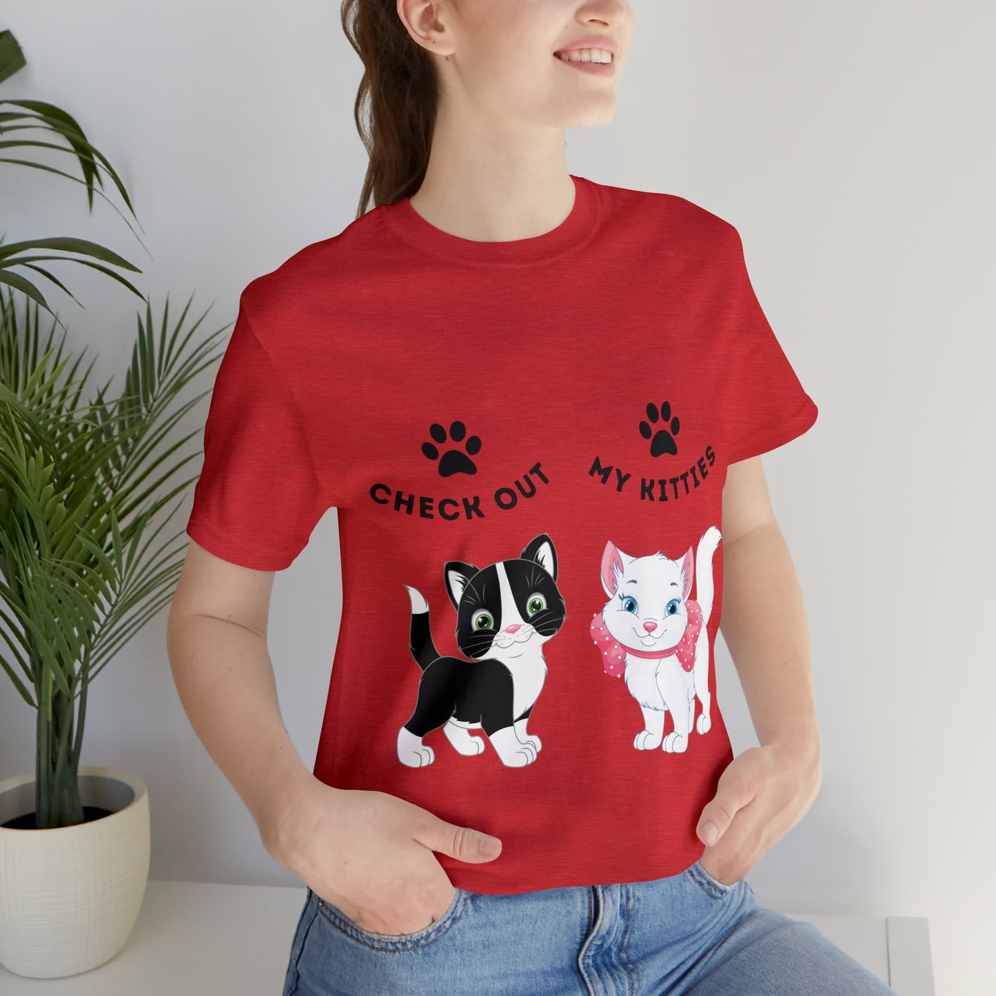Kitty Cat T-Shirt / Check Out My Kitties Shirt / Unisex Jersey Short Sleeve Tee / Humorous Pet Clothes