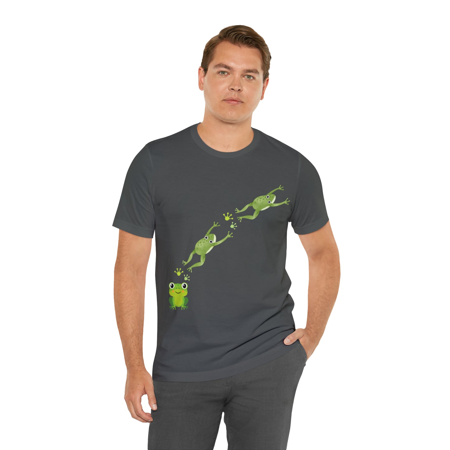 Frog Crossing- Adult, Regular Fit, Soft Cotton, T-shirt