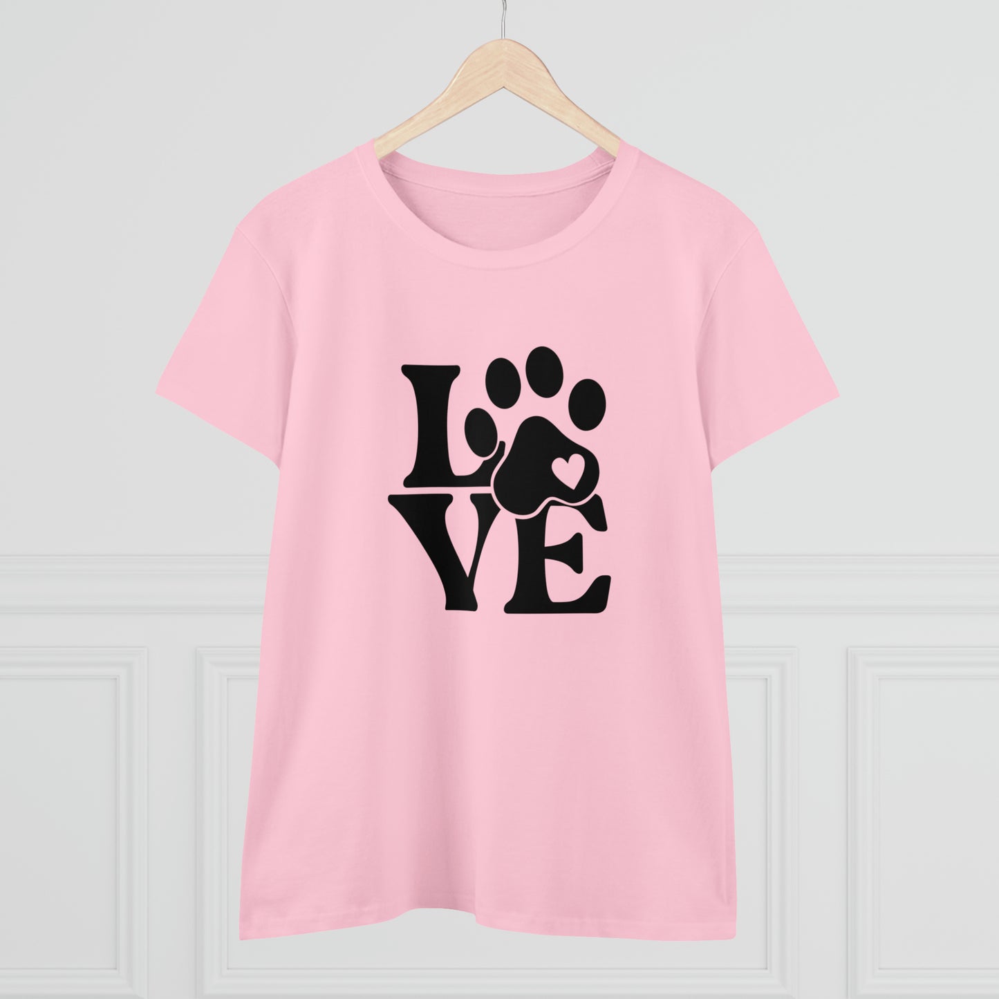 Love, Dog, Animals, Words- Adult, Semi-fitted, T-shirt