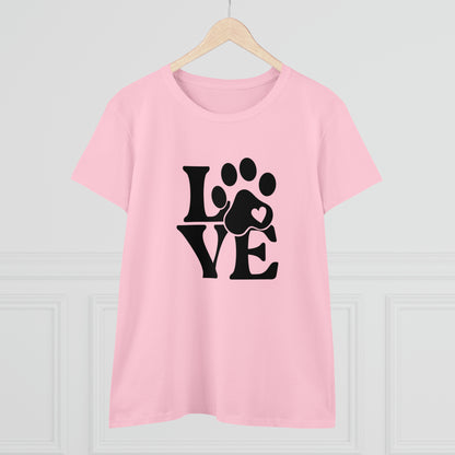 Love, Dog, Animals, Words- Adult, Semi-fitted, T-shirt