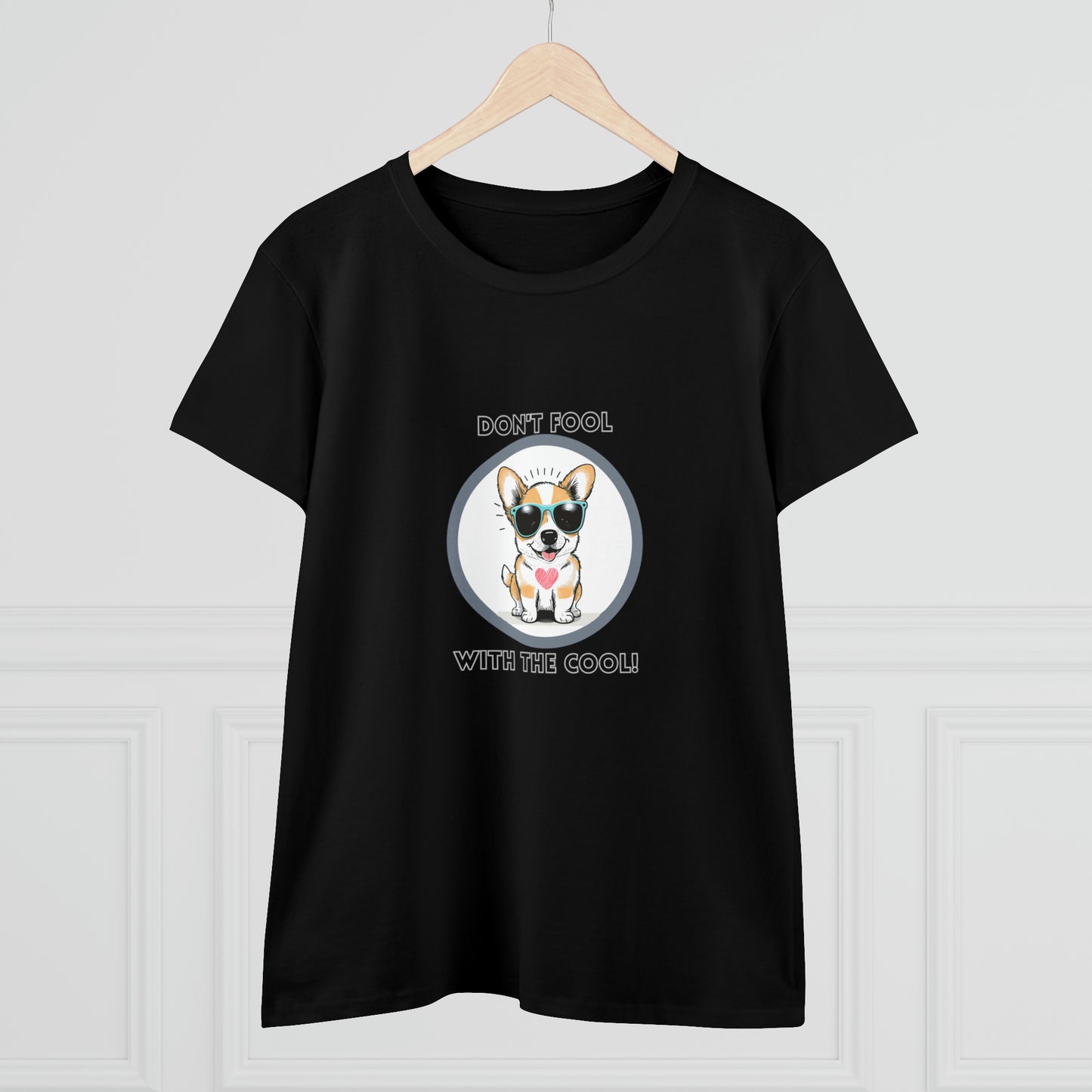 Dog, Don't Fool With The Cool Animal- Adult, Semi-fitted, T-shirt
