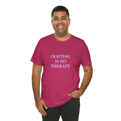 Hobby, Crafting Is My Therapy- Adult, Regular Fit, Smaller Size Image, Soft Cotton, T-shirt
