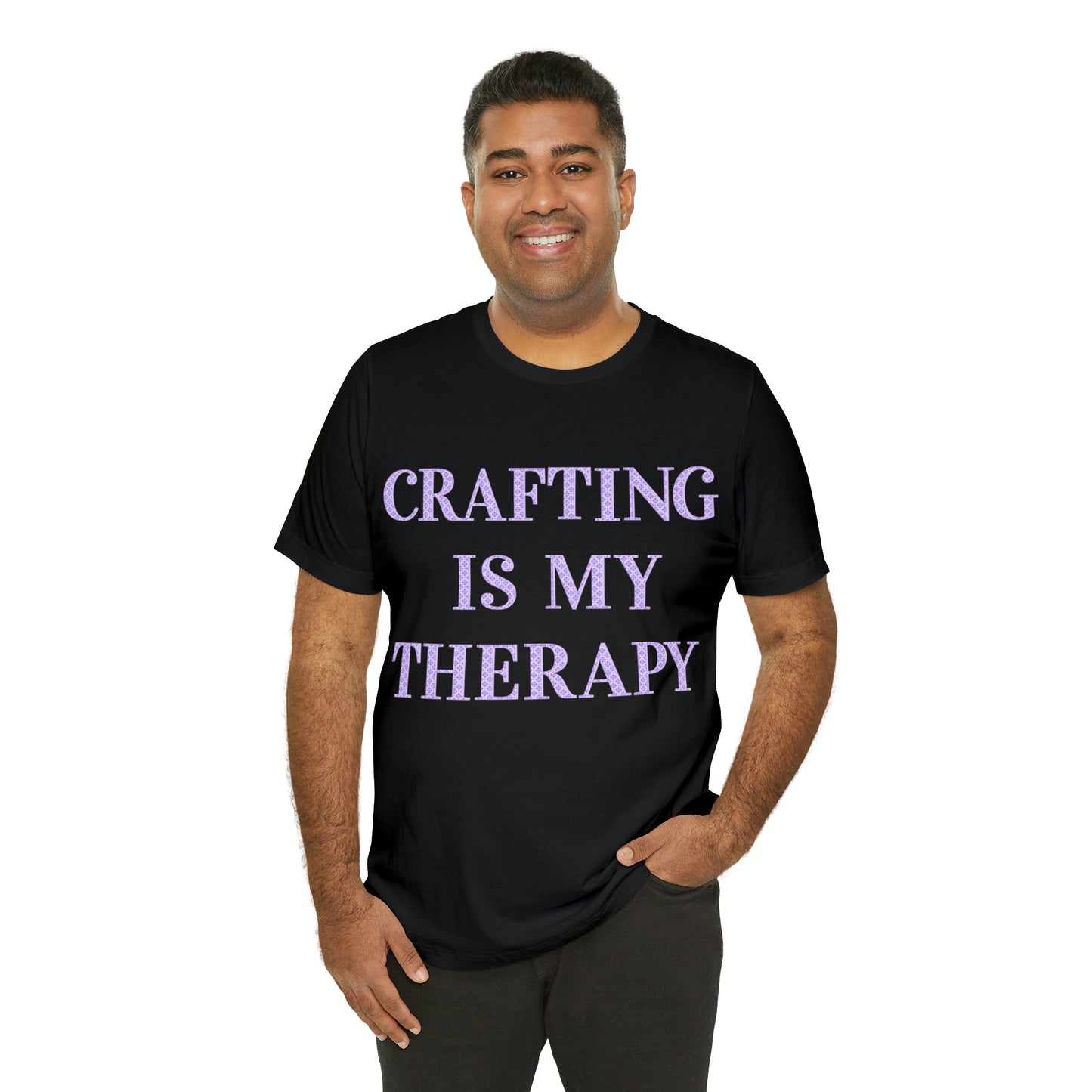 Crafting Is My Therapy- Adult, Regular Fit, Soft Cotton, T-shirt