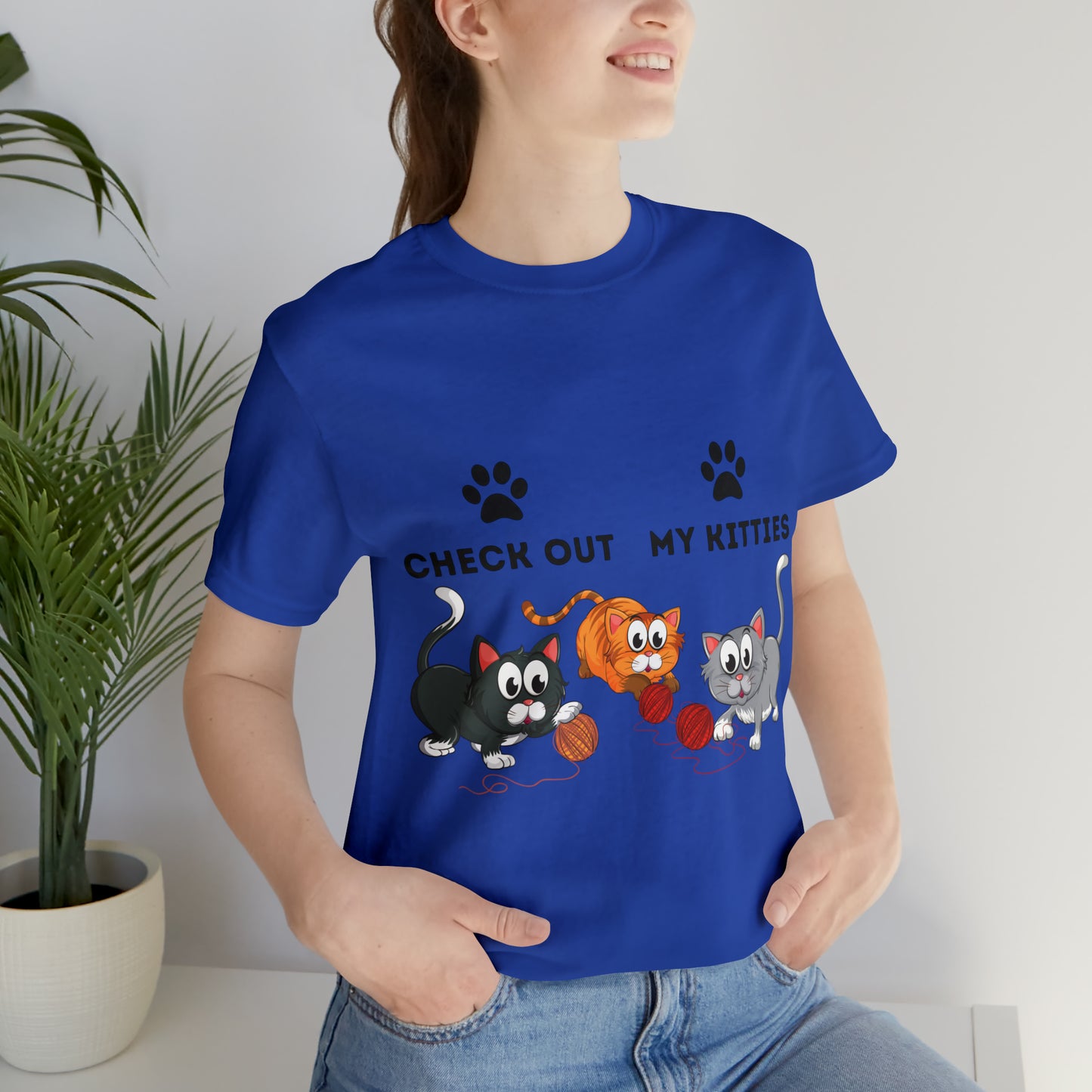 Kitty Cat T-Shirt / Check Out My Kitties Shirt / Unisex Jersey Short Sleeve Tee / Humorous Pet Clothes
