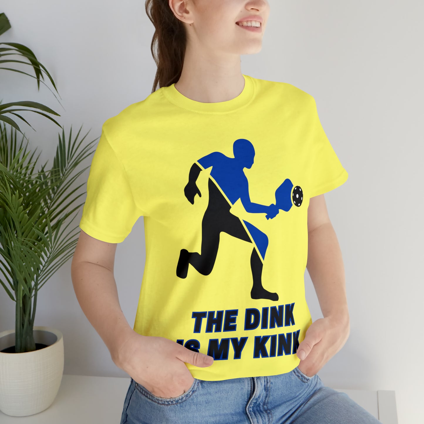 Pickleball Sports, The Dink Is My Kink- Adult, Regular Fit, Soft Cotton, Full Size Image, T-shirt