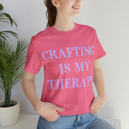Crafting Is My Therapy- Adult, Regular Fit, Soft Cotton, T-shirt