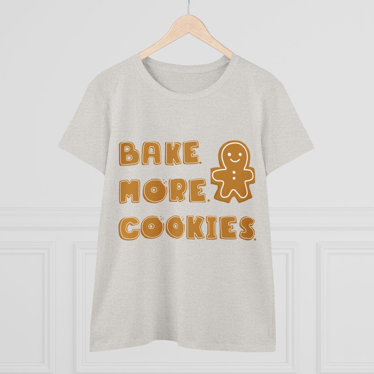 Hobby, Interests, Baking, Bake More Cookies Gingerbread, Things, Food- Adult, Semi-fitted, T-shirt