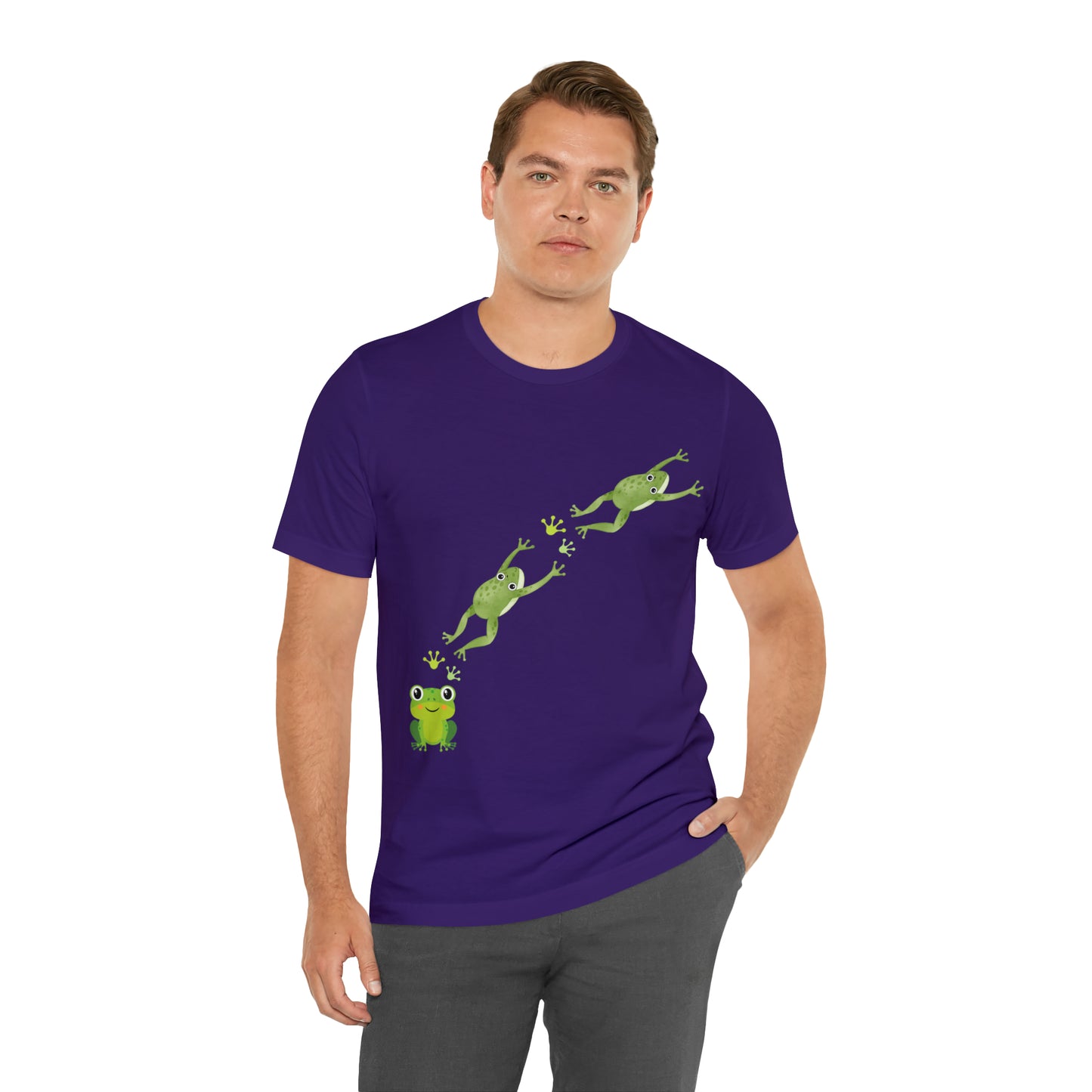 Frog Crossing- Adult, Regular Fit, Soft Cotton, T-shirt