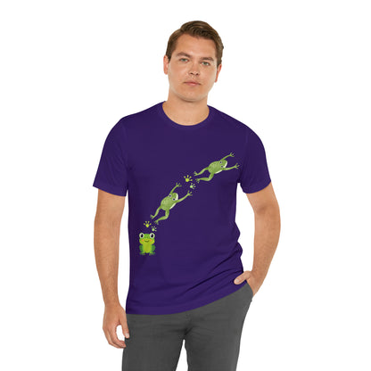 Frog Crossing- Adult, Regular Fit, Soft Cotton, T-shirt