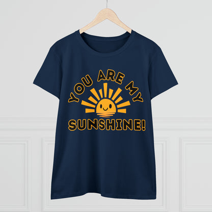 Positive, You Are My Sunshine, Happiness- Adult, Semi-fitted, Full Size Image, T-shirt