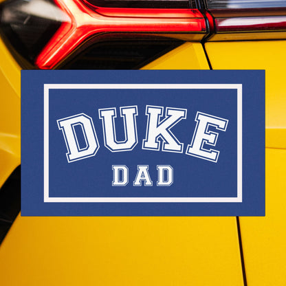 Duke Dad Car Magnets - Weatherproof and Durable Blue and Black Magnet Set