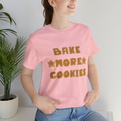 Hobby, Interests, Baking, Bake More Cookies Star, Things, Food- Adult, Full Size Image, Soft Cotton, Regular Fit Shirt